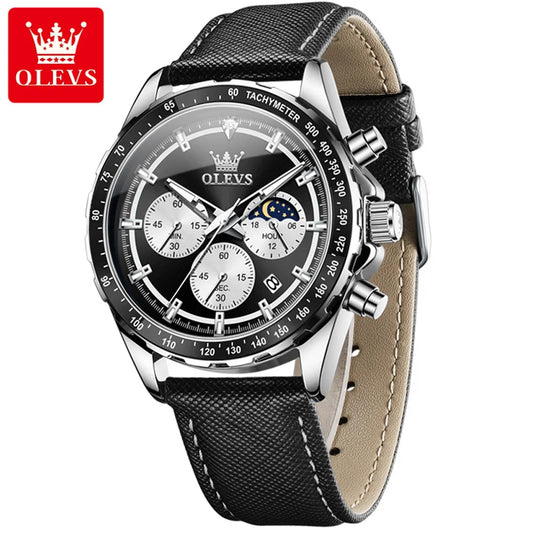 OLEVVS 2945 - Original Quartz Moon Phase Watch