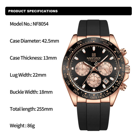 NAVIFORCE - Multifunction 24H Chronograph Watch