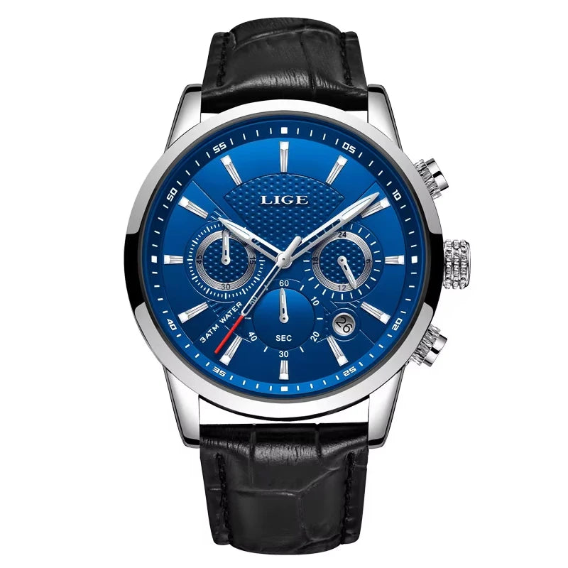 LIGE - Luxury Chronograph Military Watch