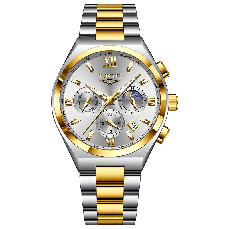 LIGE Top Brand Luxury Watch Women Simple Ladies Analog Quartz Wrist Watches Fashion Casual Waterproof Female Clock Montre Femme