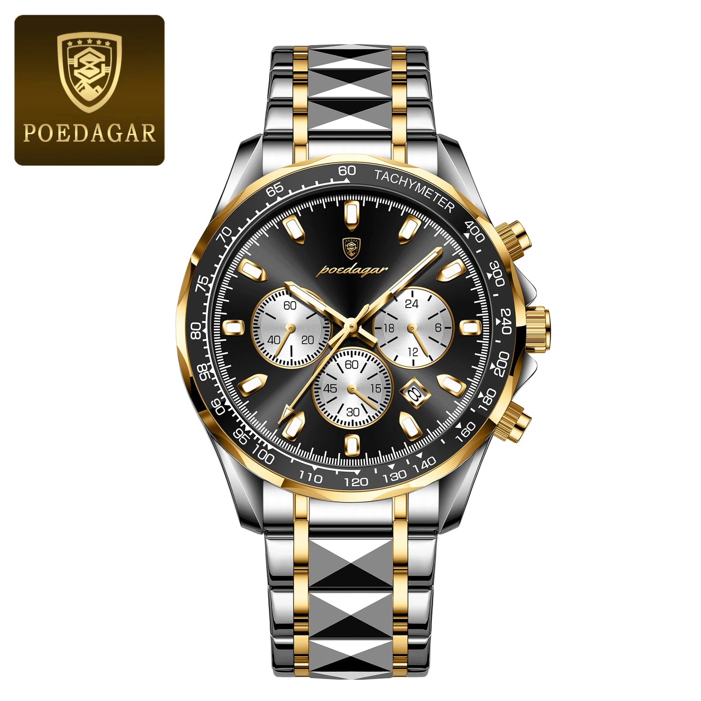 POEDAGAR - Luxury Business Chronograph Watch