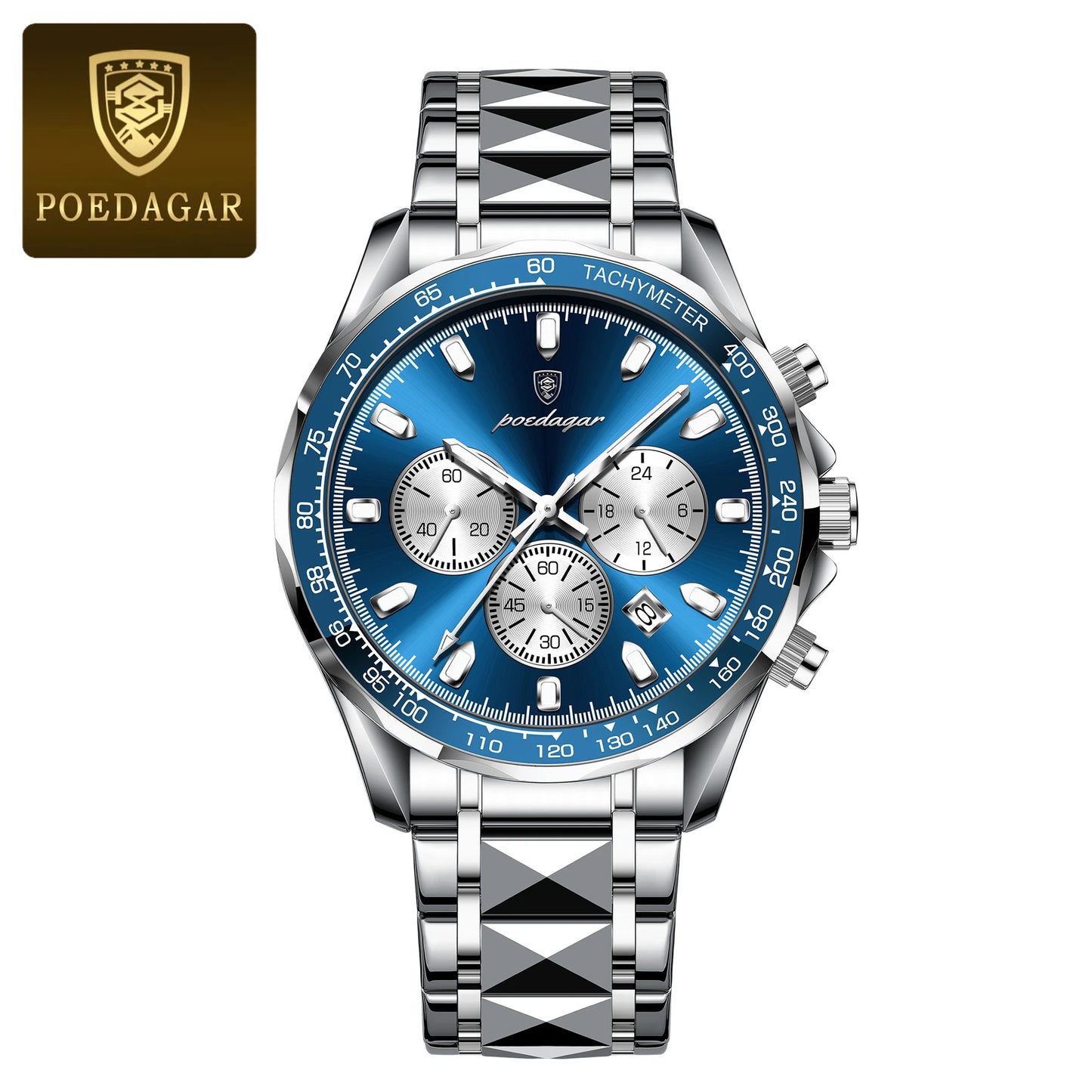POEDAGAR - Luxury Business Chronograph Watch