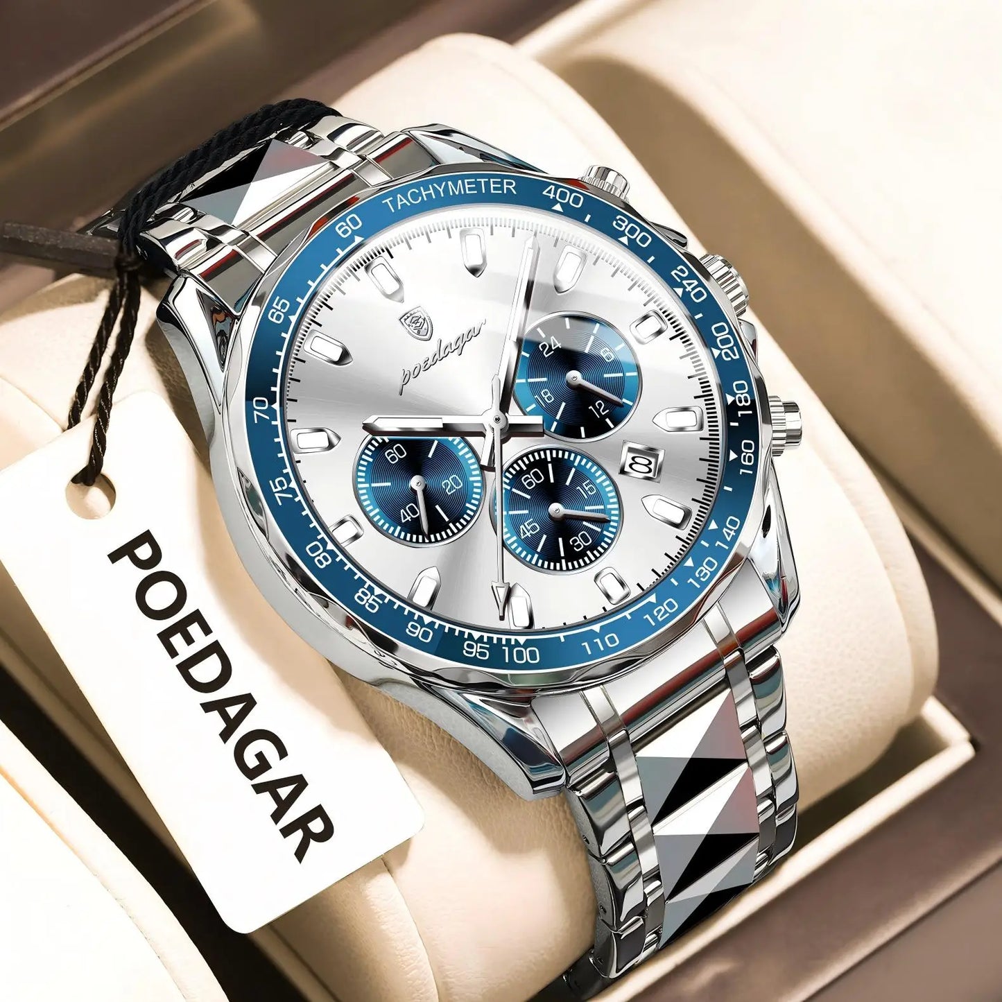 POEDAGAR - Luxury Business Chronograph Watch