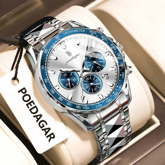 POEDAGAR - Luxury Business Chronograph Watch