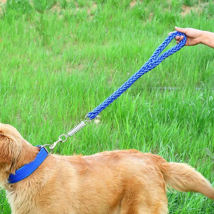 Explosion-Proof Dog Leash with Shock Absorb Spring for Large Dogs