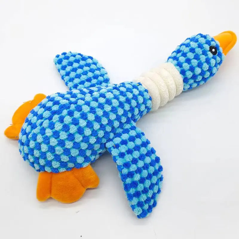 Indestructible Pet Toy - Squeaky Plush for Aggressive Chewers