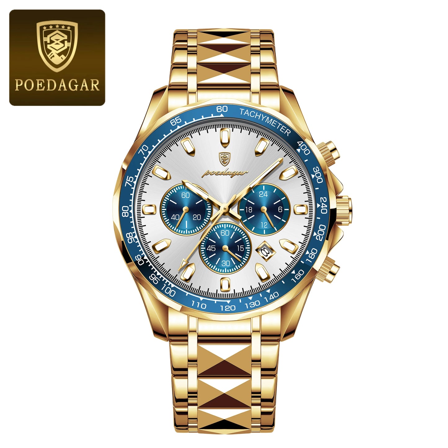 POEDAGAR - Luxury Business Chronograph Watch