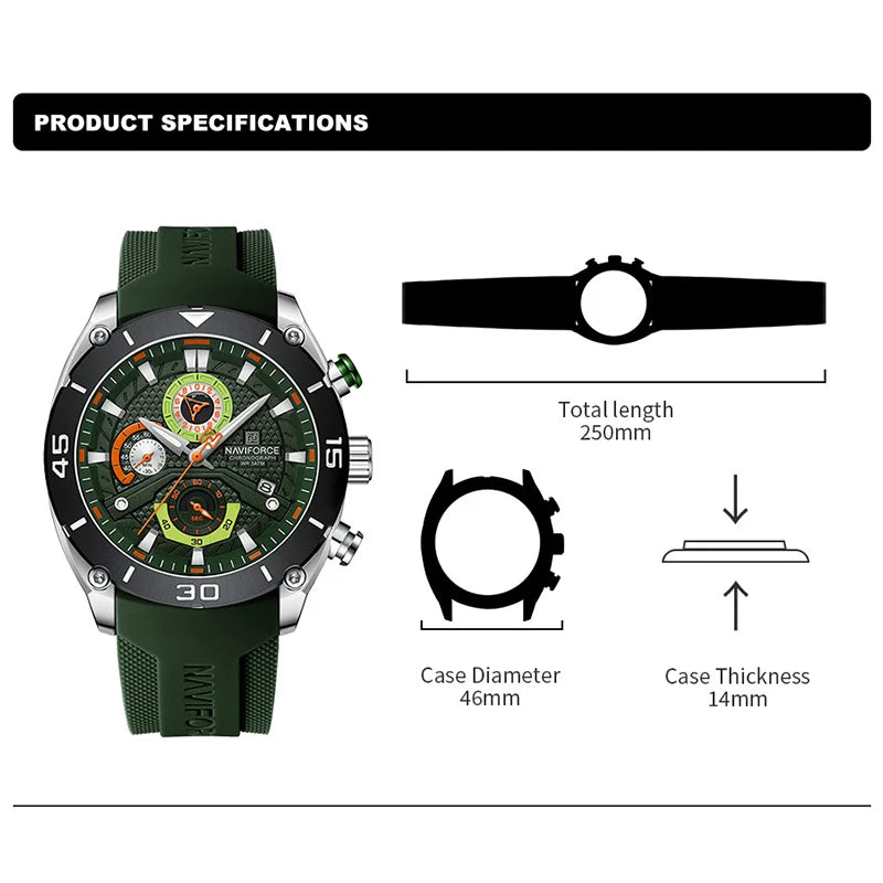 NAVIFORCE - Military Sport Chronograph Watch