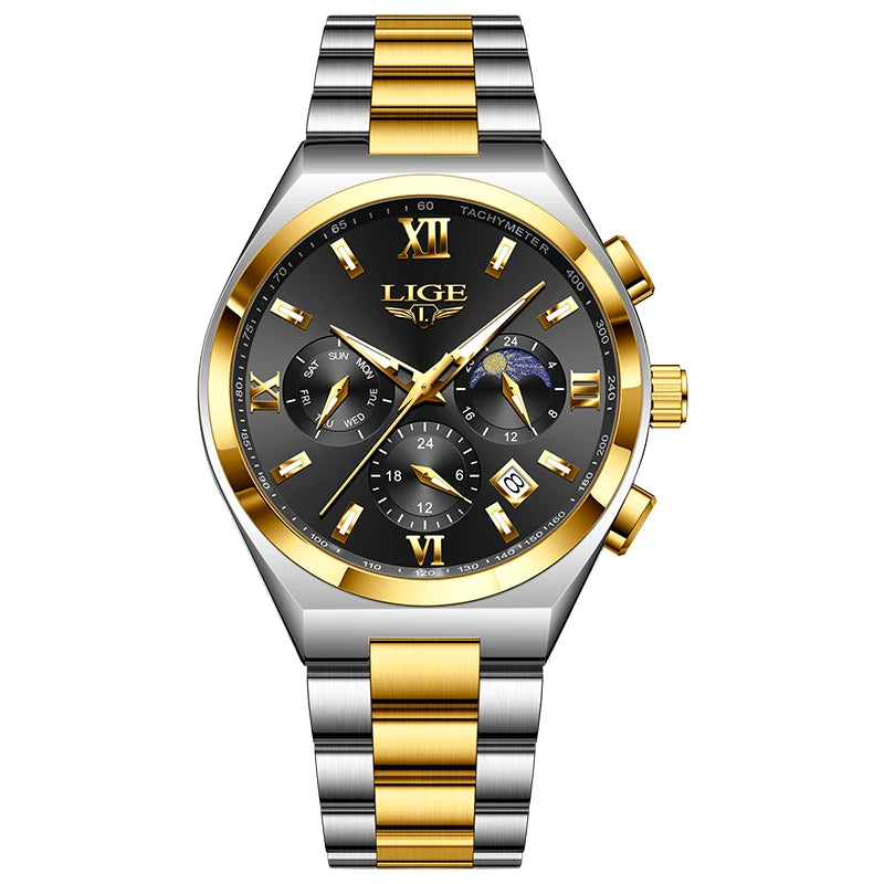 LIGE Top Brand Luxury Watch Women Simple Ladies Analog Quartz Wrist Watches Fashion Casual Waterproof Female Clock Montre Femme
