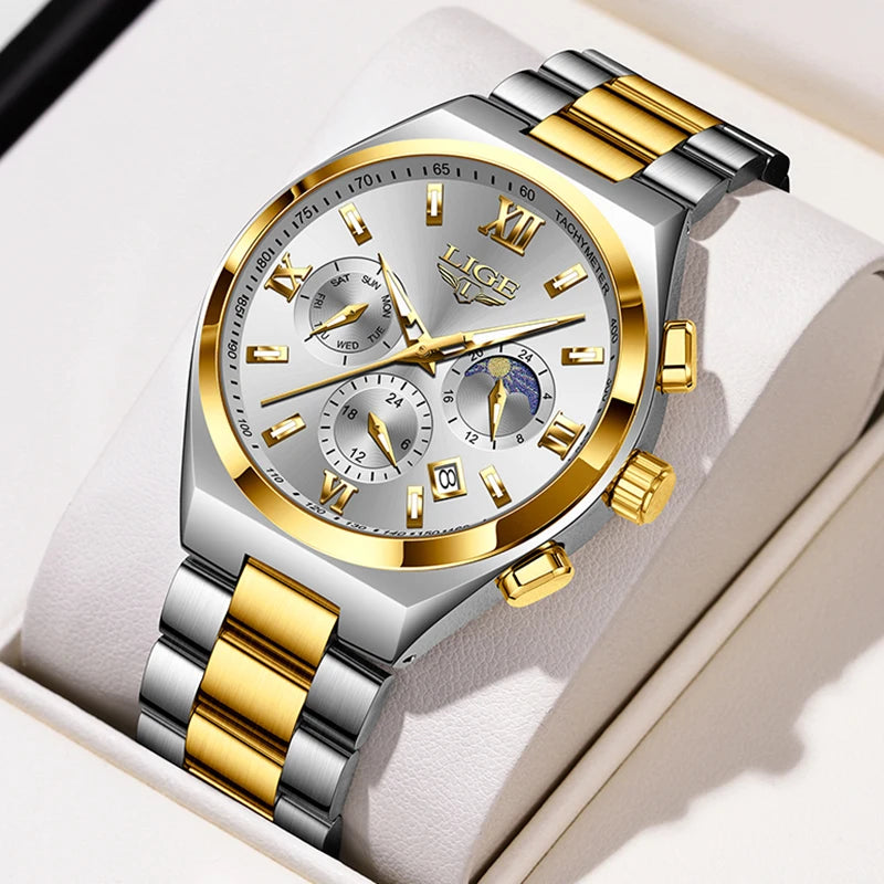 LIGE Top Brand Luxury Watch Women Simple Ladies Analog Quartz Wrist Watches Fashion Casual Waterproof Female Clock Montre Femme