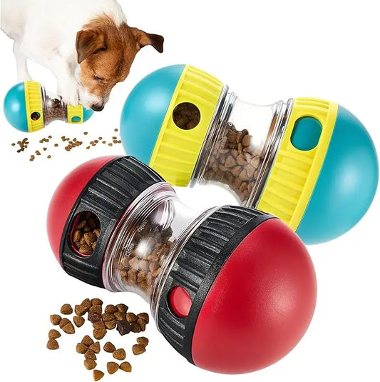 Dog Puzzle Toy - Interactive Intelligence Ball with Food Dispenser
