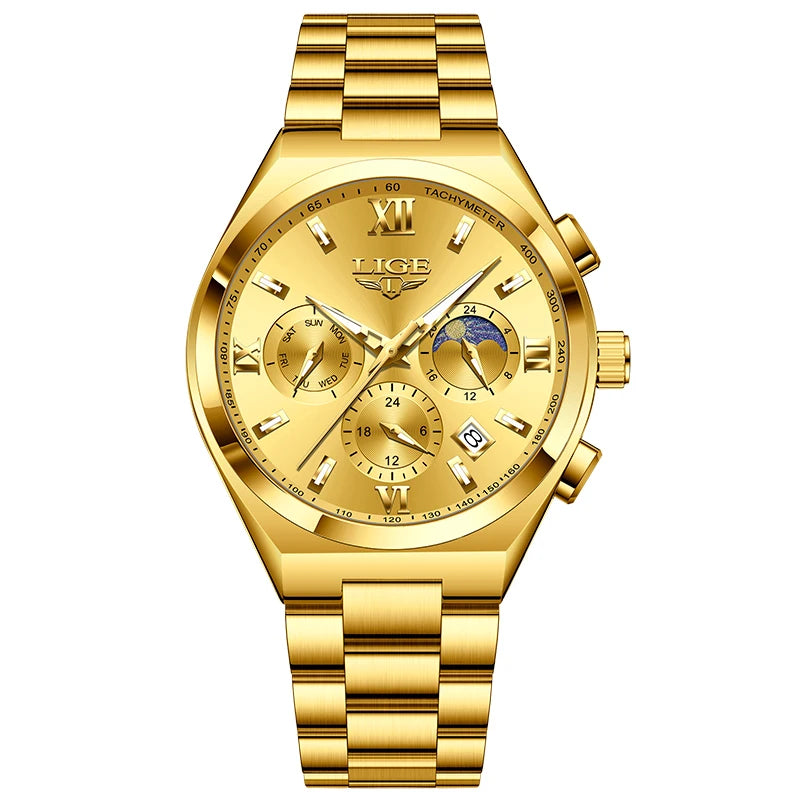 LIGE Top Brand Luxury Watch Women Simple Ladies Analog Quartz Wrist Watches Fashion Casual Waterproof Female Clock Montre Femme