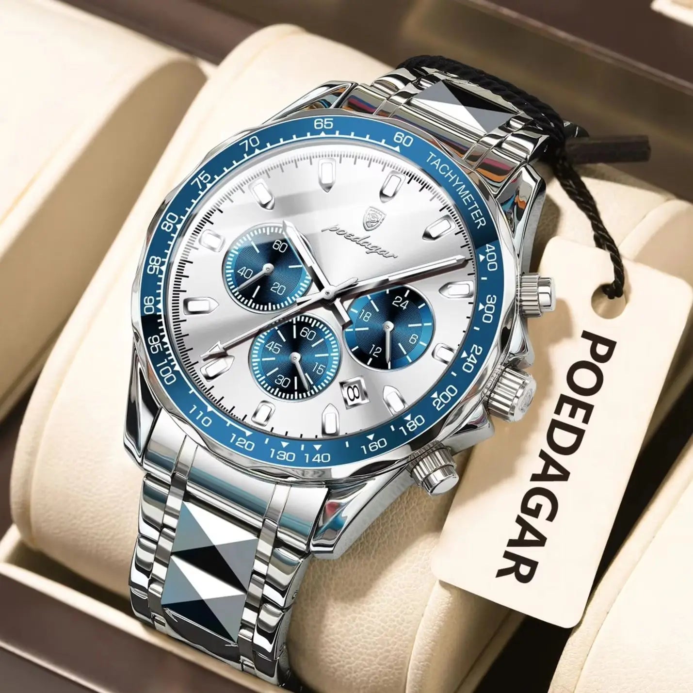 POEDAGAR - Luxury Business Chronograph Watch