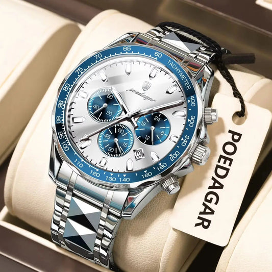 POEDAGAR - Luxury Business Chronograph Watch
