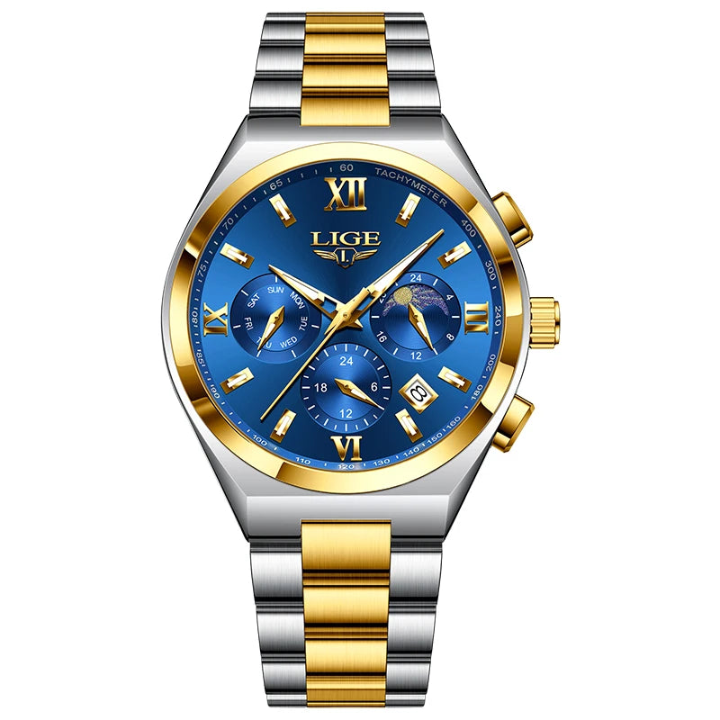 LIGE Top Brand Luxury Watch Women Simple Ladies Analog Quartz Wrist Watches Fashion Casual Waterproof Female Clock Montre Femme