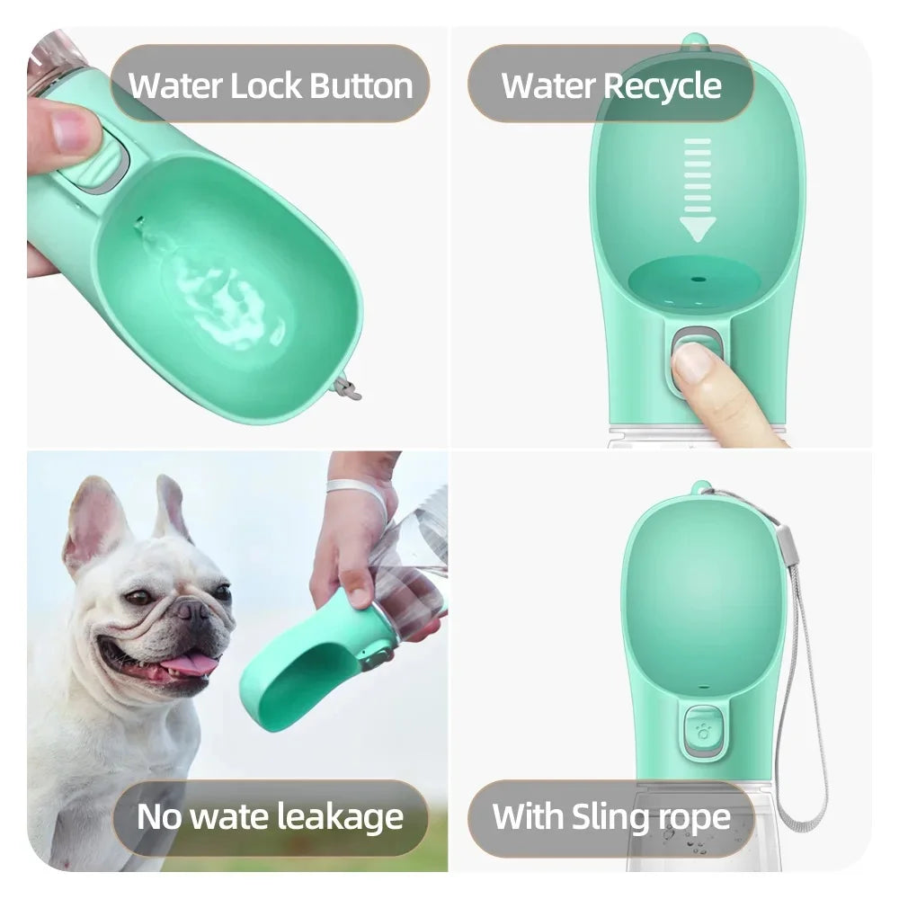 Dog Water Bottle - Portable Leak Proof for Small & Large Dogs