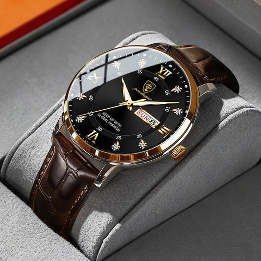 POEDAGAR - Premium Leather Sport Watch