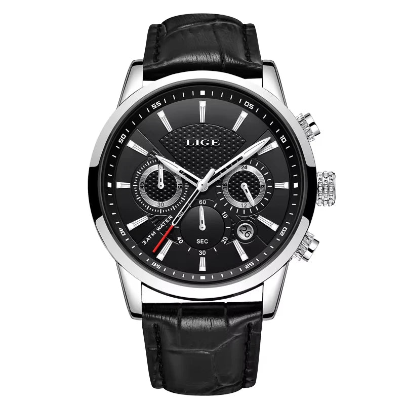 LIGE - Luxury Chronograph Military Watch