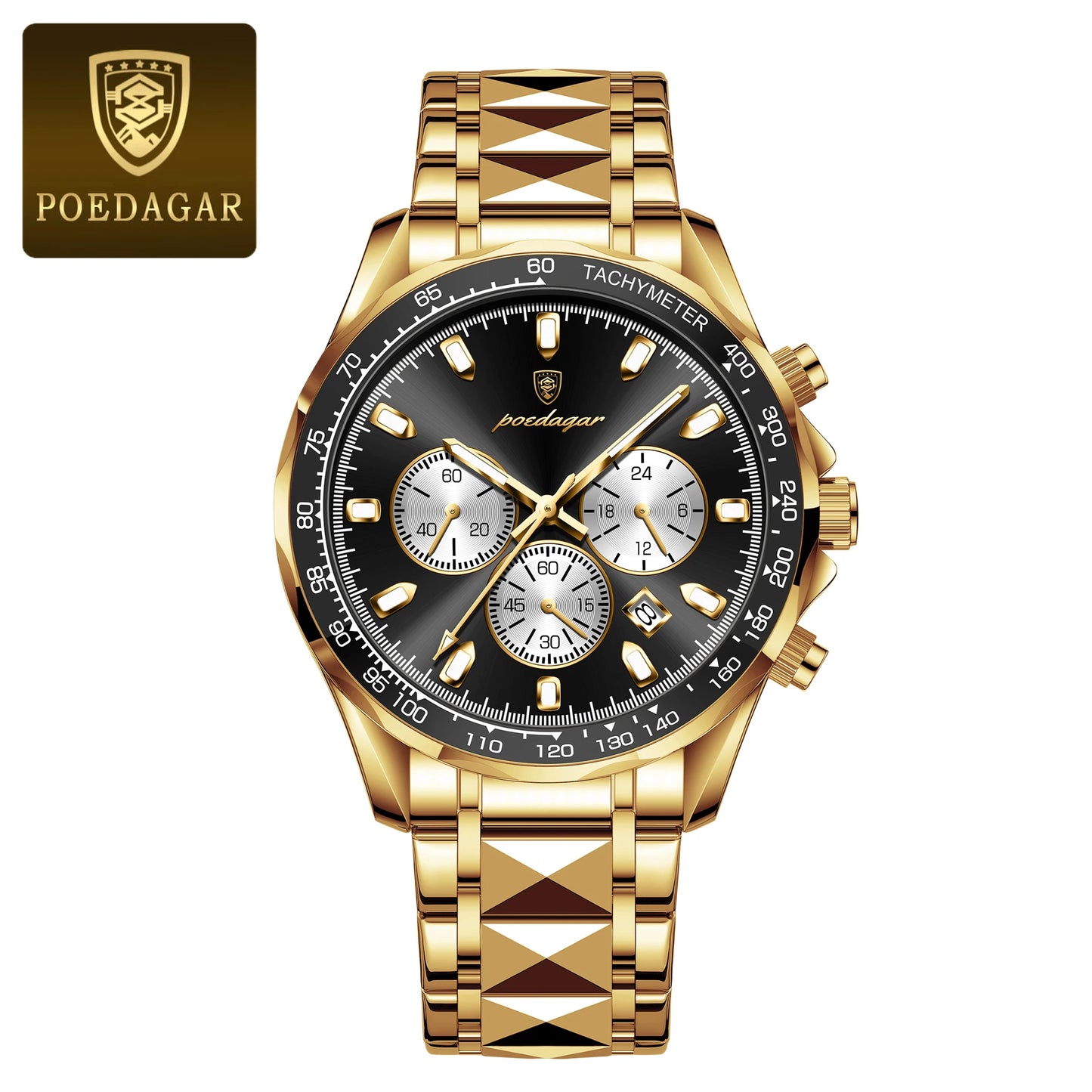 POEDAGAR - Luxury Business Chronograph Watch